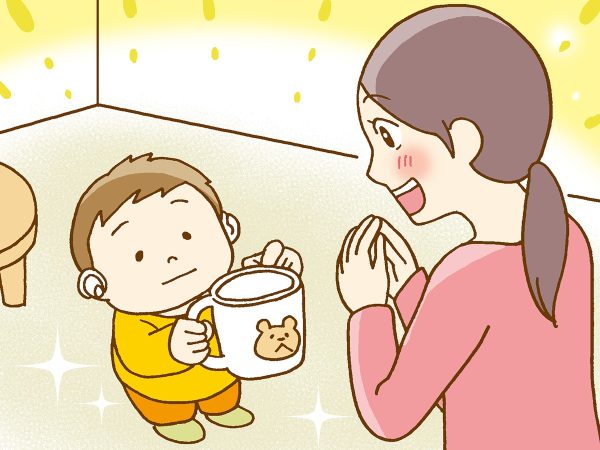 マグカップと子どもの成長